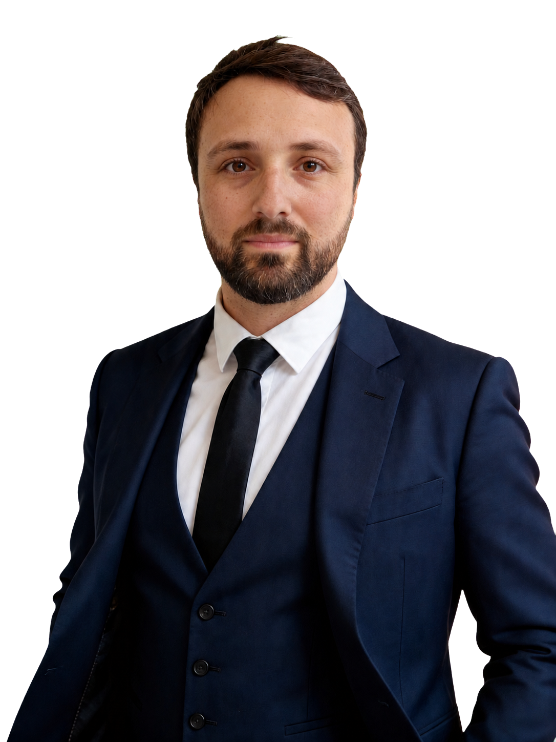 Mathieu Tedeschi en tenue professionnelle